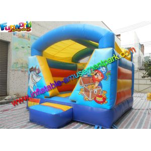 Garden Pirate Inflatable Moonwalk Castle , Mini Jumping House With PVC