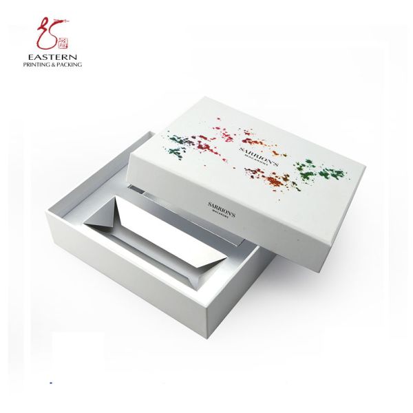 Buy UV Coating Cardboard Cosmetic Packaging Box With Silver Insert at wholesale prices