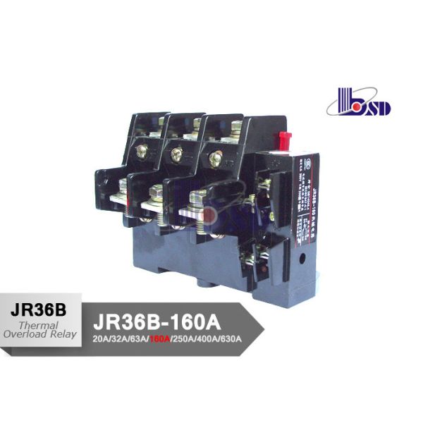 Buy 160A  Thermal Overload Relay Three Phase Bimetallic Strip Thermal Relay  at wholesale prices