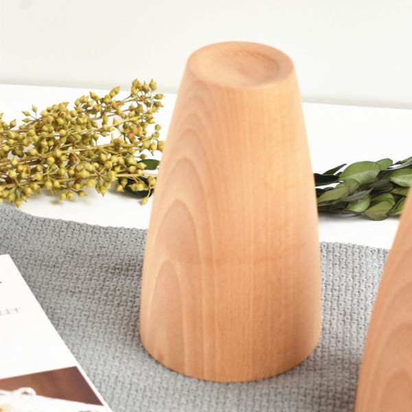 Handmade Coffee Wooden Drinking Cups Portable Nordic Style 300ml 0.11kg