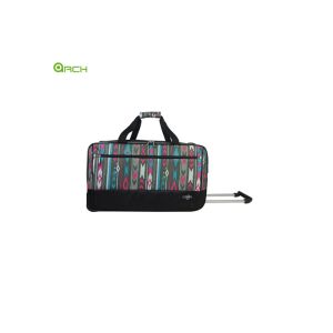 China In Line Skate Wheels 600D Polyester Printing Wheeled Duffel Bag on sale