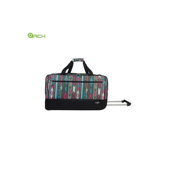 Buy In Line Skate Wheels 600D Polyester Printing Wheeled Duffel Bag at wholesale prices