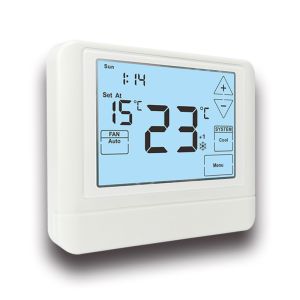 24V Heat Pump Weekly Programmable Room Thermostat Auto Changeover