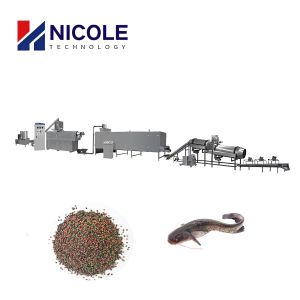 CE Twin Screw Floating Fish Feed Pellet Extruder Machine With ABB Motor