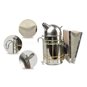 China Bee Smoker 25cm Galvanized Leatheroid Honeycomb Smoker For Beekeeper on sale