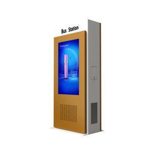 Smart Bus Station Digital Kiosks Touch Screen 2500 Nits Brightness