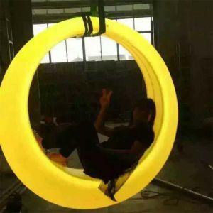Outdoor Entertainment colorful hanging swing chair lighting Remote Control LED