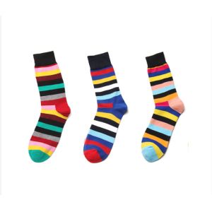 Creative Breathable Fashion Colourful Long Striped Ankle Socks