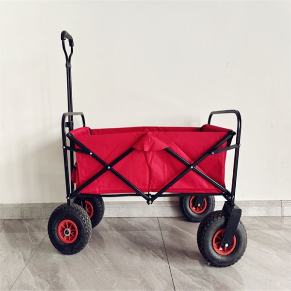 Buy Customizable Logo Folding Wagon Cart Heavy Duty 80kg Load Capacity at wholesale prices