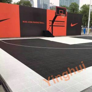 Synthetic FIBA Approved Tiles Portable Outdoor Sports Floor Tile For Basketball