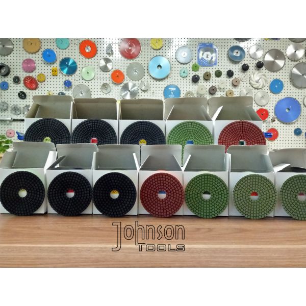 High Sharpness Diamond Stone Polishing Pads , Marble Polishing Pad 5 ''