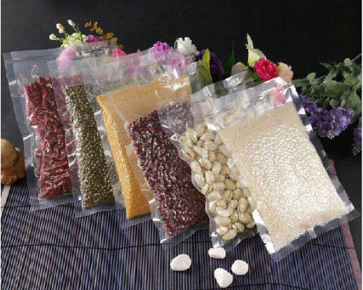 Cheap Transparent Vacuum Embossed Plastic Packing Punctual Resistant Rice Vacuum