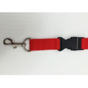Single Personalized Lanyards , Exhibition Event School Lanyard With Bulldog Clip