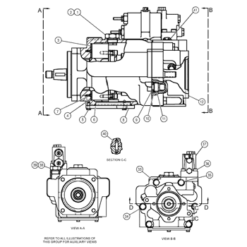 1243027 CA1243027 124-3027 0R7666 For CAT 140G 130G 160G 12G Motor Grader Hydraulic Main Pump Piston Pump PUMP ASSY PUMP GP-PISTON Aftermarket High