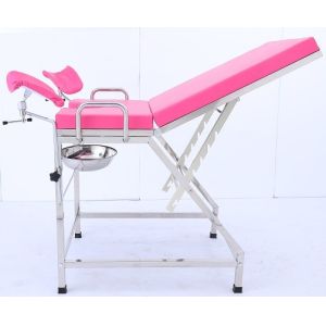 304SS Adjustable Hospital Bed Trolley For Patient Gynecology Examination