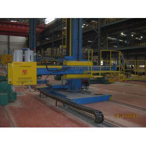 Tube Tower Turnkey Solution Heavy Duty Welding Column Boom With Safety Walkway