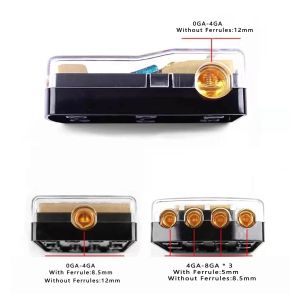 50A CSA Rated 2 3 4-Way Fuse Holder Copper Distribution Block for Car Audio