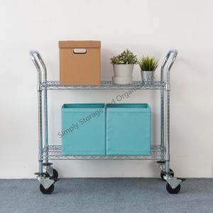 Quality Easy Moving Chrome Wire Shelving With Carts NSF &amp; SGS Approval For Organizer for sale