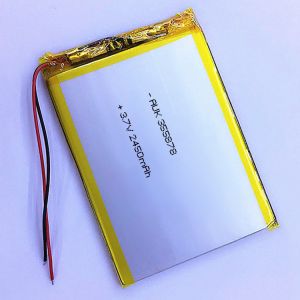 ODM Safe Rechargeable LiPo Battery 2450mAh 3.7V Lightweight 355878