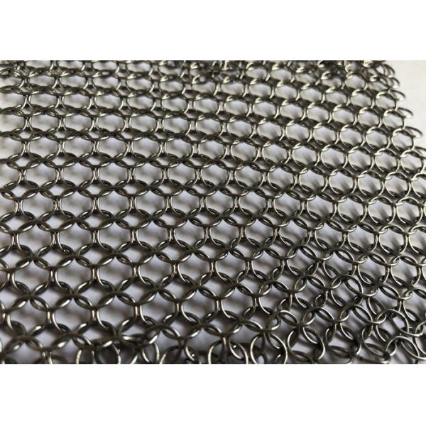 Buy Security Chainmail Welded Ring 0.8mm Stainless Steel Wire Mesh at wholesale prices