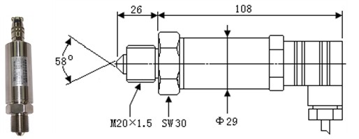 10VDC Ultra High Pressure 1500MPa Atmospheric Pressure Transducer