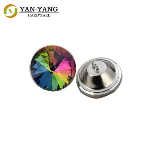 Quality Crystal Round Diamond Acrylic Upholstery Buttons For furniture for sale
