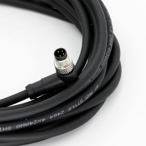 KRONZ Pre-assembled M8 Male Connector with Molded Cable IEC 61076-2-101 Standard