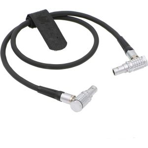 Right Angle Camera Power Cable Lemo 2 Pin To 2 Pin For ARRI Alexa