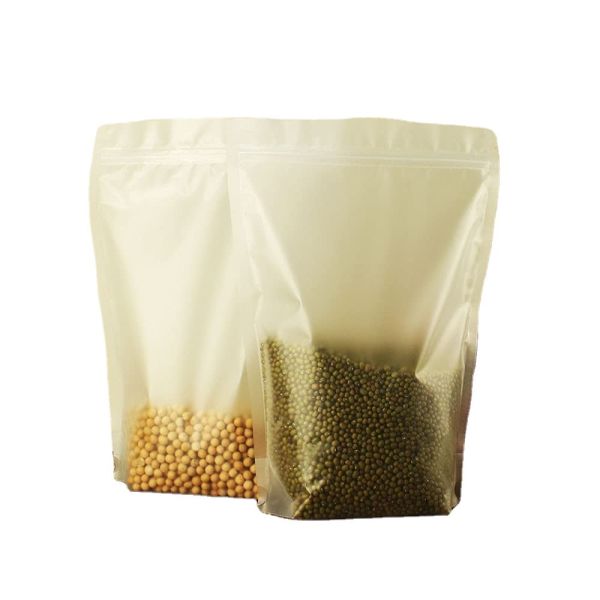 Frosted Resealable Custom Mylar Bag Stand Up Pouch Custom Printing Nuts Oats
