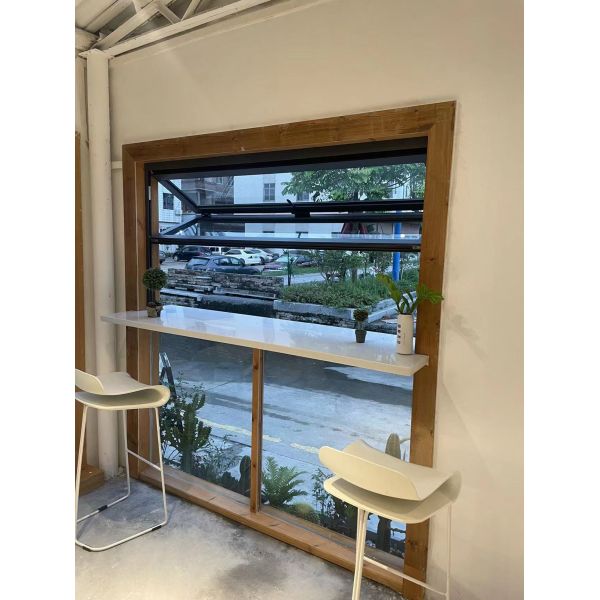 Hydrophilic Nanocrystalline Self-Cleaning Folding Windows - UV-Activated Photocatalytic Coating