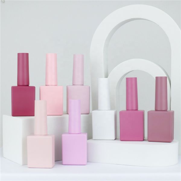 Custom Logo Nail Gel Polish Empty Bottle Rose Gold Nail Polish Bottles