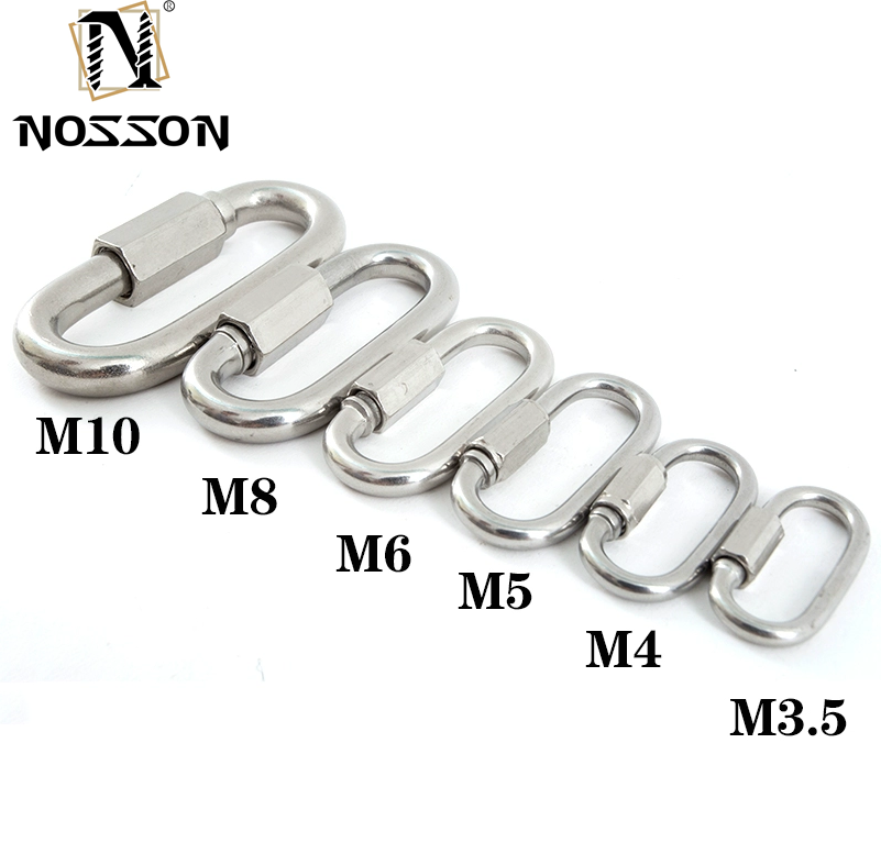 Stainless Steel Quick Link for Chain Connector Heavy Duty Industry Machine Long Lasting Metal Material