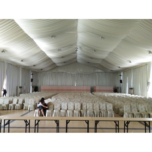 High End Pagoda Party Tent With Inside Lining Decorations As Banquet Hall