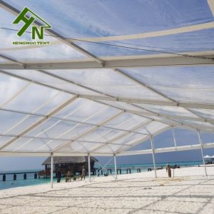 15x40m Large Transparent Aluminum Alloy Event Party Wedding A Shape Tent