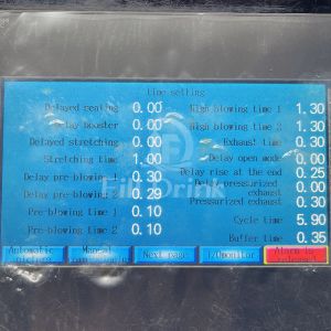 2 Cavity Semi Automatic Pet Bottle Blowing Machine 2200-2800BPH