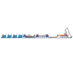 China Extrusion Automatic PP Double Screw Strapping Band Making Machine on sale