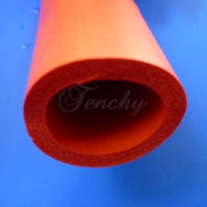 Customized Printed Silicone Foam Tubing , High Temperature Silicone Sponge