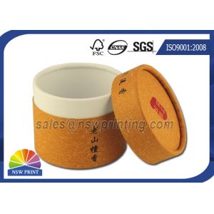 Customized Cylinder Paper Packaging Tube , Food Grade Round Paper Tube