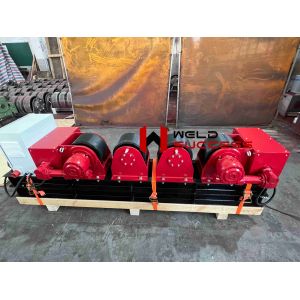 Bolt Adjustment Tank Turning Rolls , Welding Pipe Rollers With PU Material