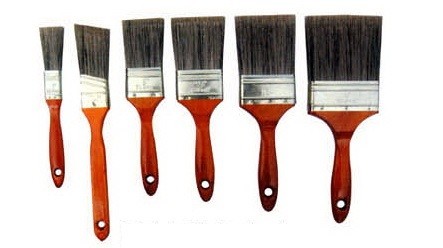 Buy Black Polyester Flagged Bristle Paint Brush Chip Brush Set at wholesale prices