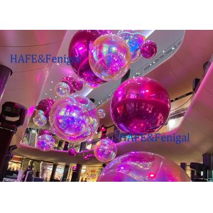 Quality 2M Inflatable Mirror Balloon Metallic Color Colorful Can Be hung Events Exhibitions Decoration for sale