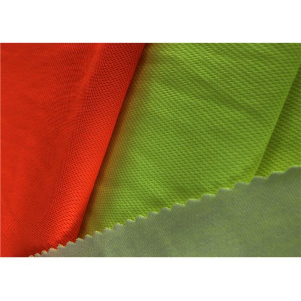 Buy EN20471 Fluorescent Hi Vis Pique Knitted Fabric 55% Polyester 45% Cotton at wholesale prices
