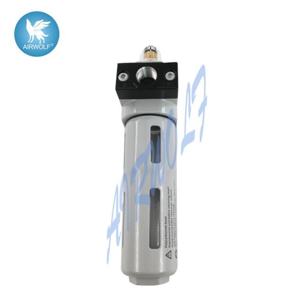 Buy In-line installation Festo HL-1/4-D-MINI-E G1/4 Visual indicator Blue and silver Aluminum alloy Fibre filter at wholesale prices