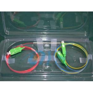 1 × 2 PLC APC Optical Fiber Splitter high stability and high reliability