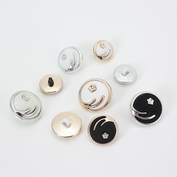 Wholesale Women Clothes Customize Fashion Big Plastic Abs Combined Button for Clothing Dyeable
