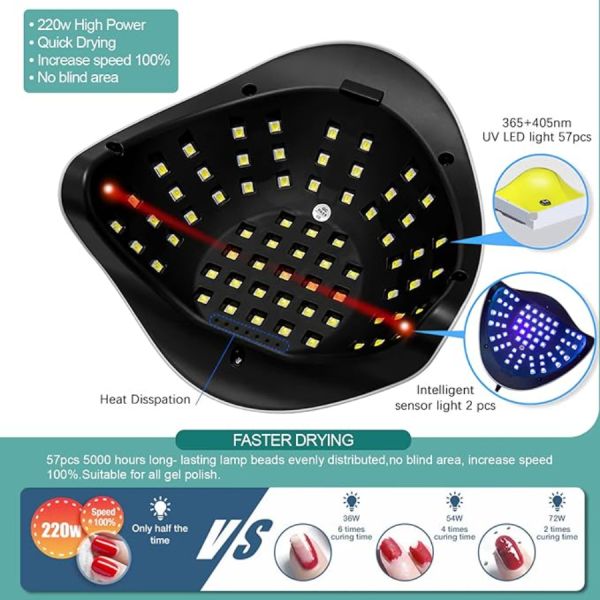 UV Nail Lamp side view