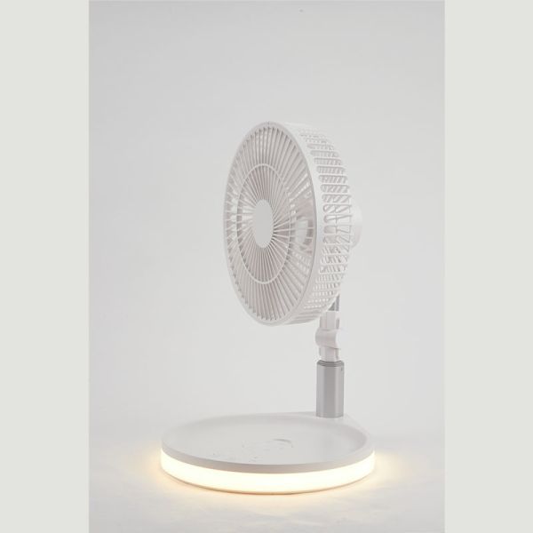 Buy Rechargeable Mini USB Portable Foldable Fan Desktop Table Fan With Light For Home at wholesale prices