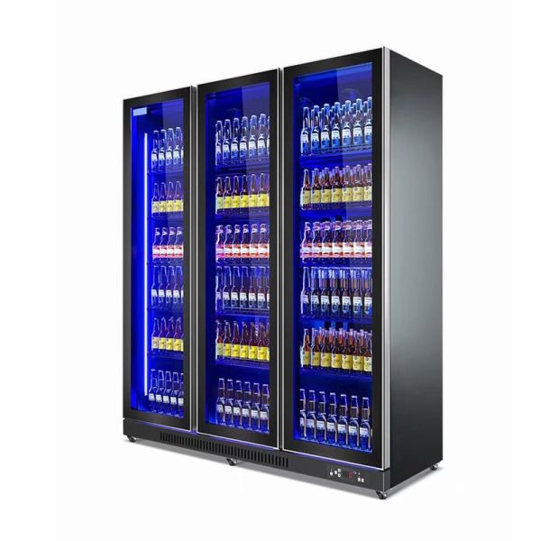 Buy Bar Vertical Refrigerated Cooler Beer Bottle Display Fridge at wholesale prices
