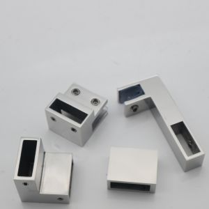 Frameless Clamp Connector Glass Hinge for 5MM Glass Thickness F Shape Glass