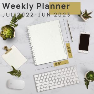10.5inchx8.5inch Monthly Weekly Planner 2023 2023 Transparent Spiral